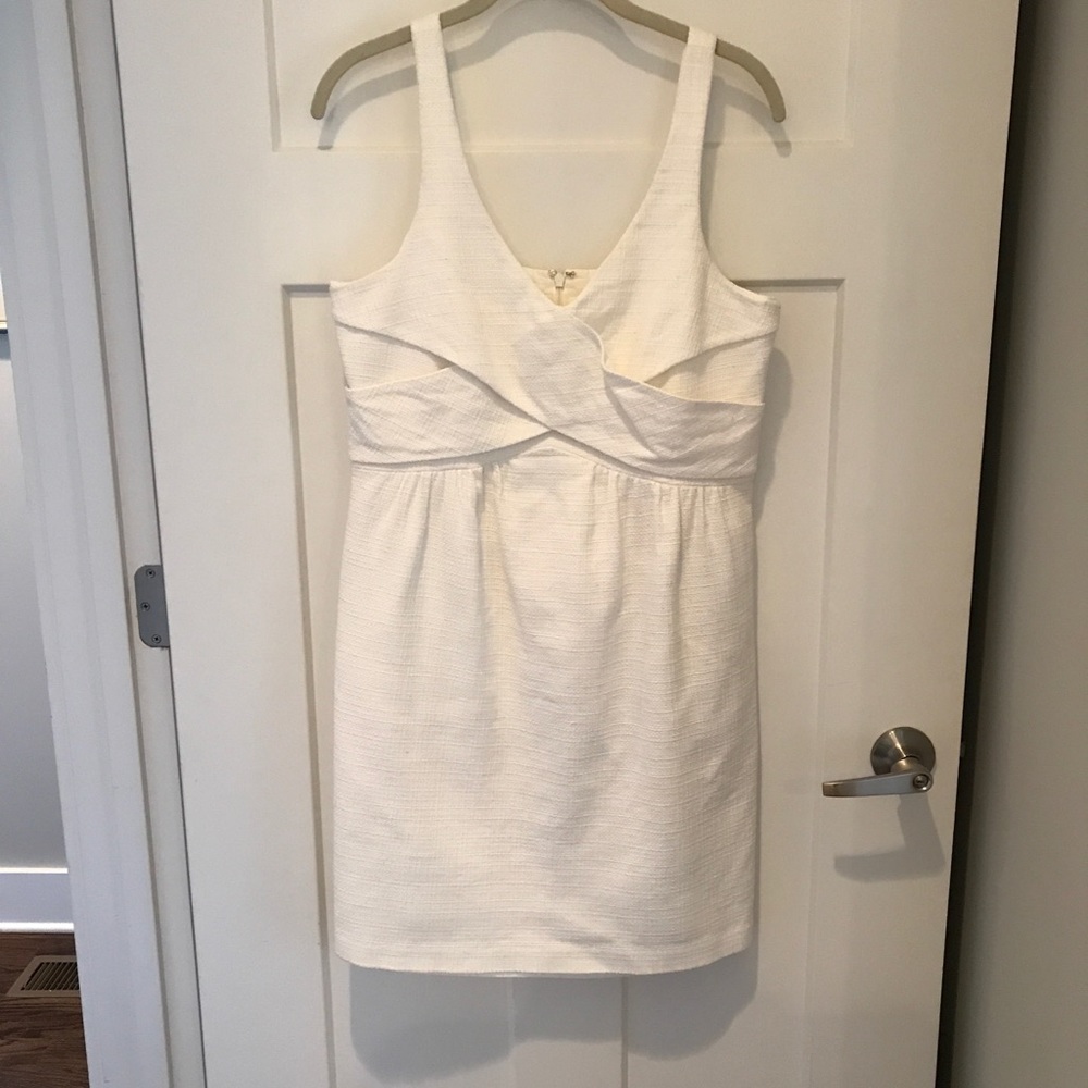 Tibi 4c white tweed dress